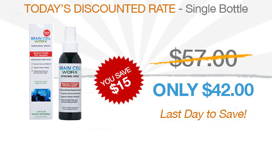 Brain Cell Worx One Time Offer - 1 Bottle MORE HOLIDAY SAVINGS TO JAN 15TH, 2022